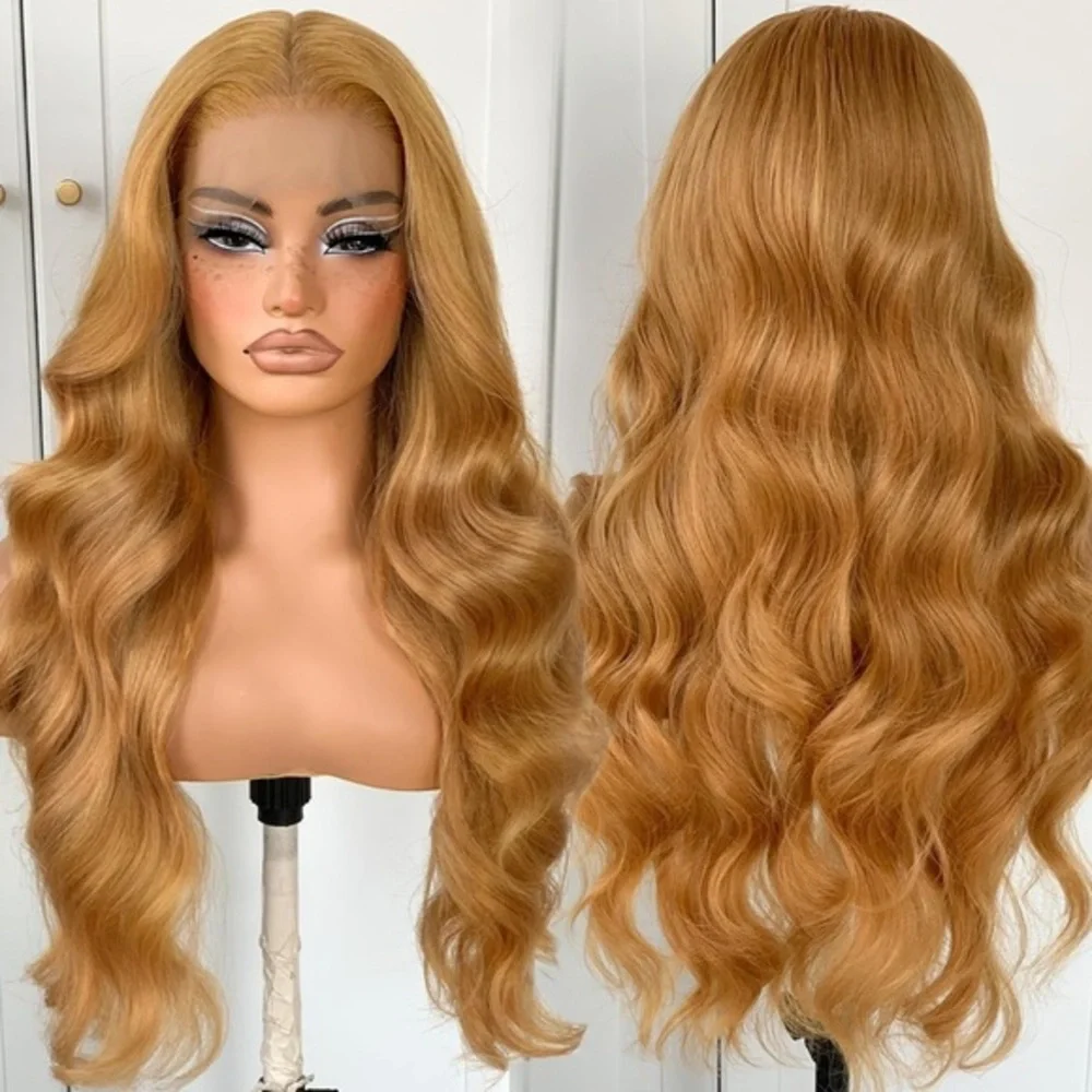 Blooming Hair Honey Blonde Glueless High-Quality Synthetic Blend HD Lace Fr…